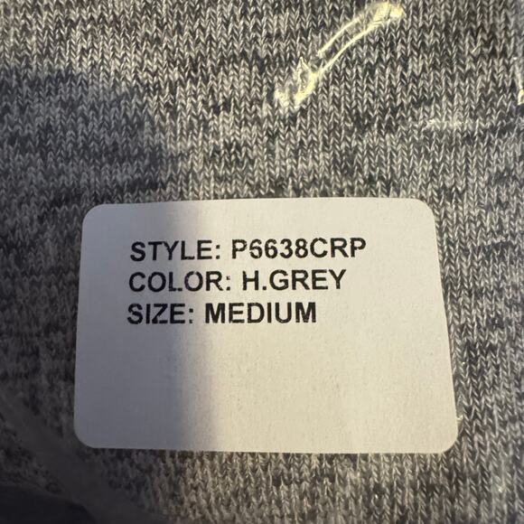 Laila Jayde Heather Gray Knit Drawstring Jogger Pants NWT Women Size Medium - Picture 9 of 10